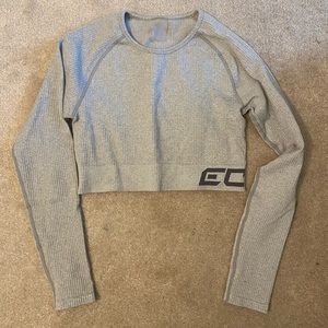 ECHT Arise Comfort Crop Top - Light Grey